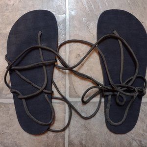 Discontinued CLAY & BROS Minimalistic Handmade Self-Lacing Sandals 6-6.5